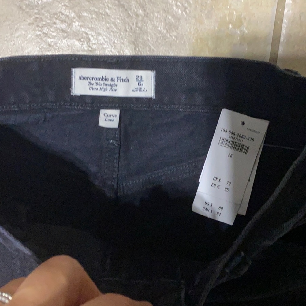 Abercrombie & Fitch 90s Ultra High Rise Straight Jeans
